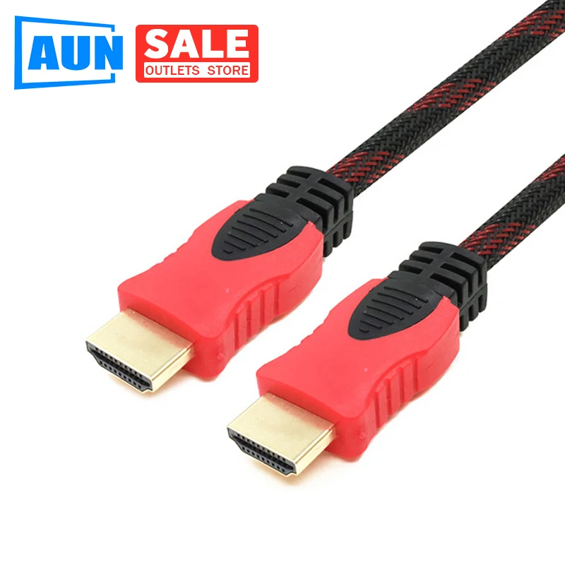 Высокоскоростной HDMI кабель AUN. Позолоченный высококачественный 1 4 версия с