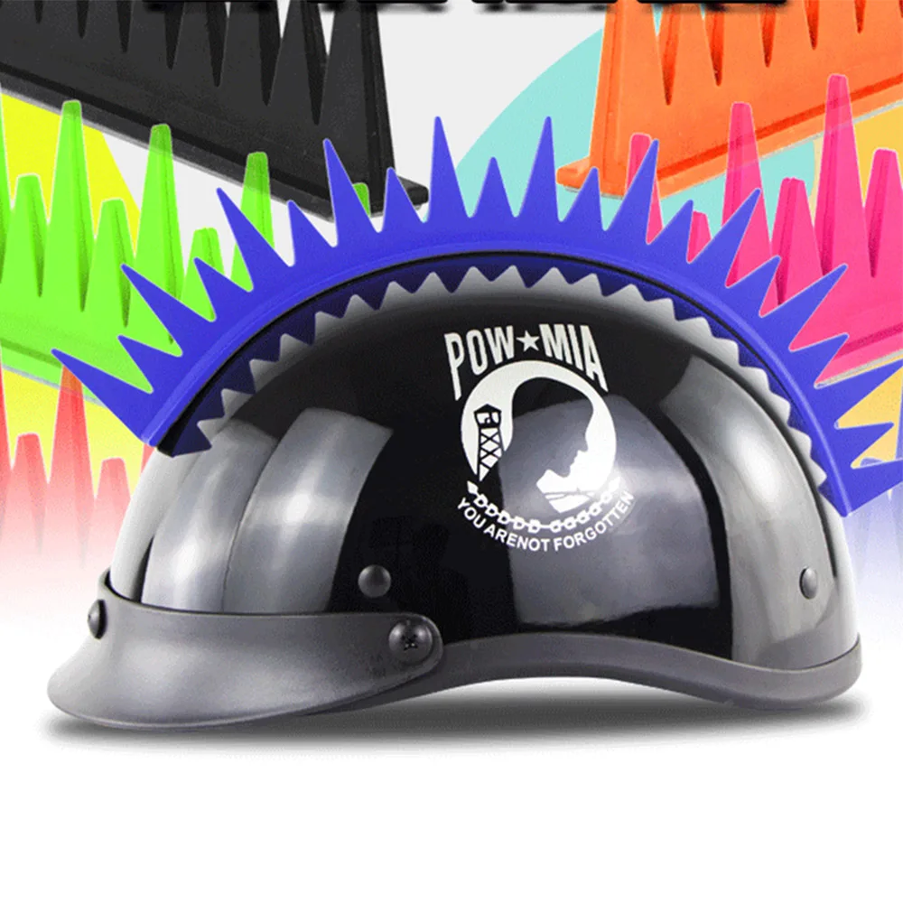 Силиконовый гоночный мотоциклетный шлем аксессуары Mohawk Спайк полоса классный