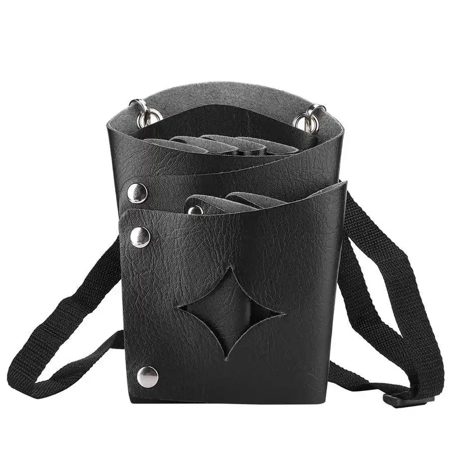 

Профессиональные ножницы из искусственной кожи, сумка для волос, зажим для волос, расческа, парикмахерский инструмент для хранения, поясная...