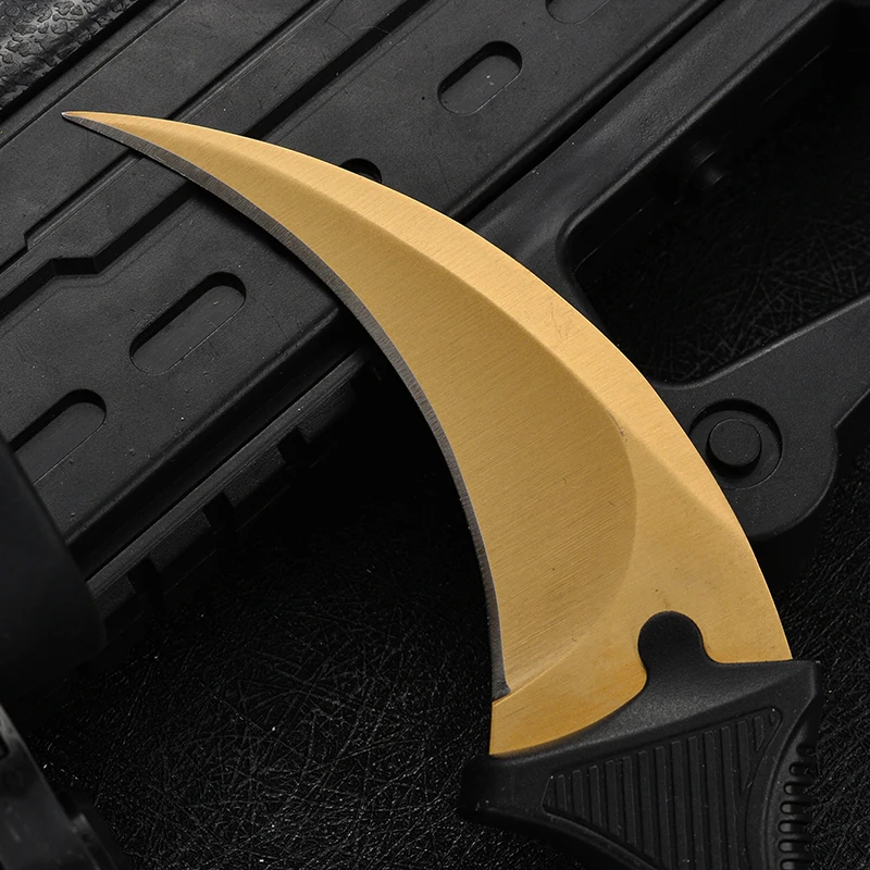 Real Counter Strike Karambit Knife Fixed Blade Lore Sheath Tiger Tooth Rainbow Tactical Survival Tool Hunting Knifes | Инструменты