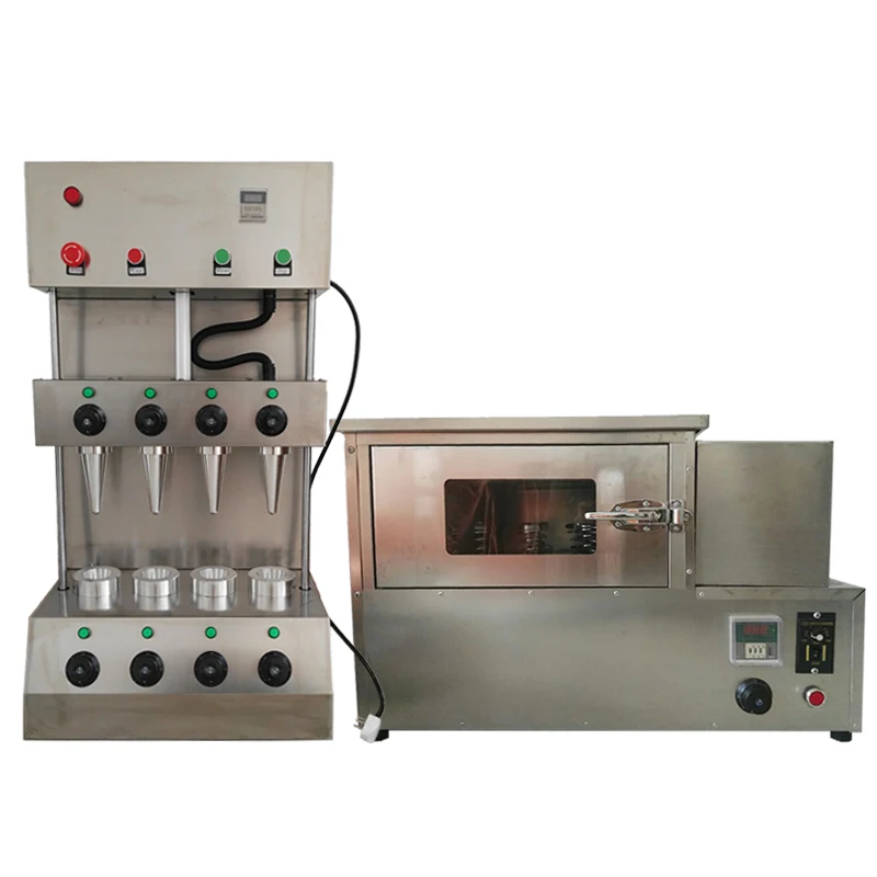 

Most Popular Pizza Cone Baking Machine Commercial Stainless Steel Rotary Pizza Oven Machine 3000W