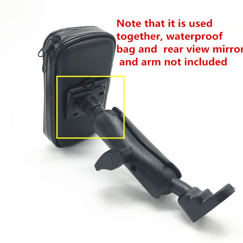 4 Hole Claws AMPS Adapter Plate Rubber Ball Head Mount Bracket for Arkon Robust Mount Series Ram Mounts for Gopro Garmin GPS DVR