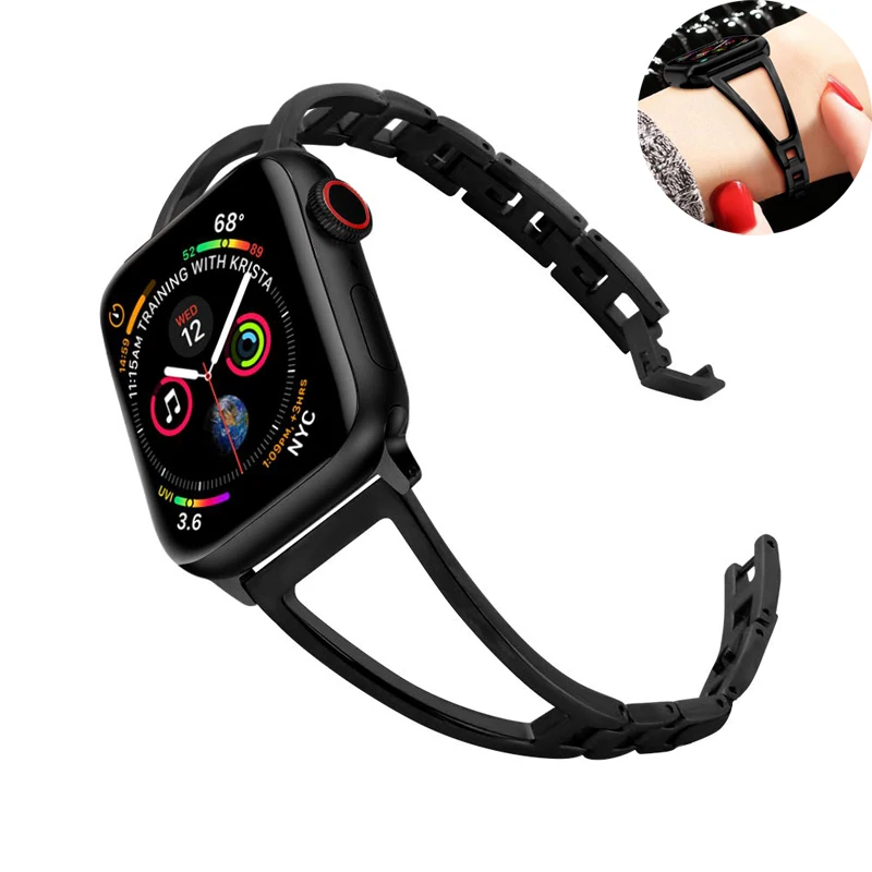 

Link bracelet for apple watch strap 42mm 38mm 44mm 40mm 6/SE/5/4/3/2/1 iwatch correa stainless steel metal watchband accessories