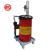 air operated bucket pump pneumatic drum oil pump with cart trolley and preset digital oil meter gun nozzle