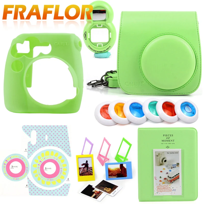 Силиконовый чехол для камеры с чехлом из искусственной кожи фоторамкой и