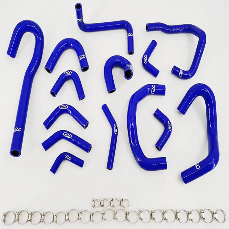 Комплект силиконовых шлангов радиатора совместим с Skyline GTR R33 R34 Rb26det Blue |