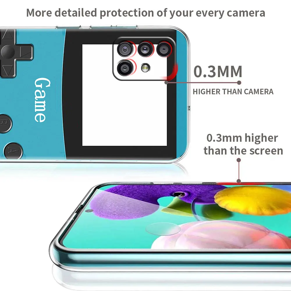 Retro Camera Circuit Board Case For Samsung Galaxy A51 A21s A52 A71 A12 A31 A41 A32 A02s M31 A11 A72 M51 Transparent Phone Cover