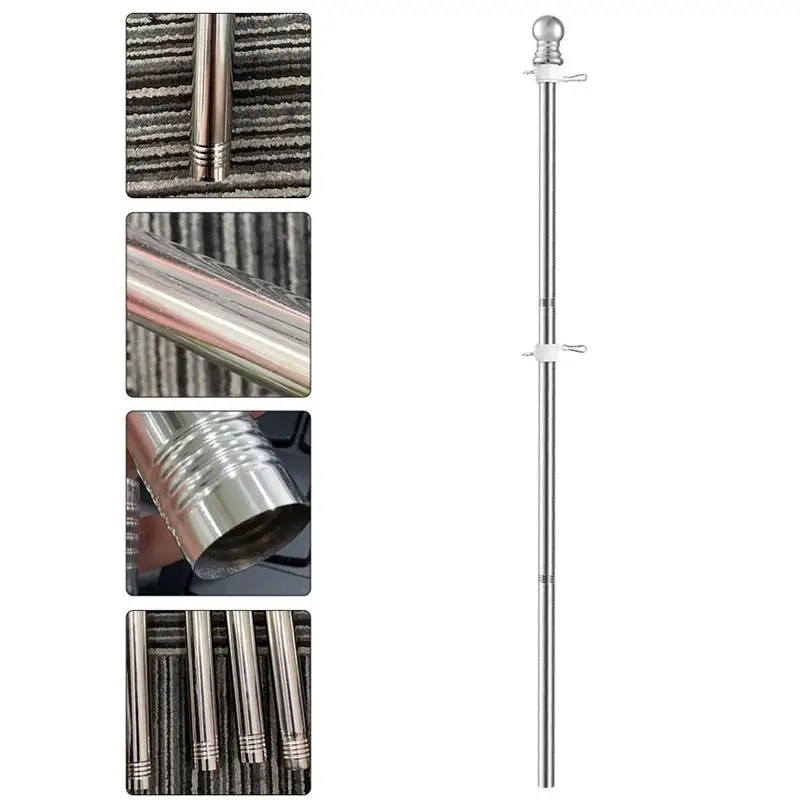 Flag Pole Stand Stake Rod Metal Holder Stick Bracket Yard Rack Commercial American Marine Boat Polesfree Wall Mount Outdoorhouse
