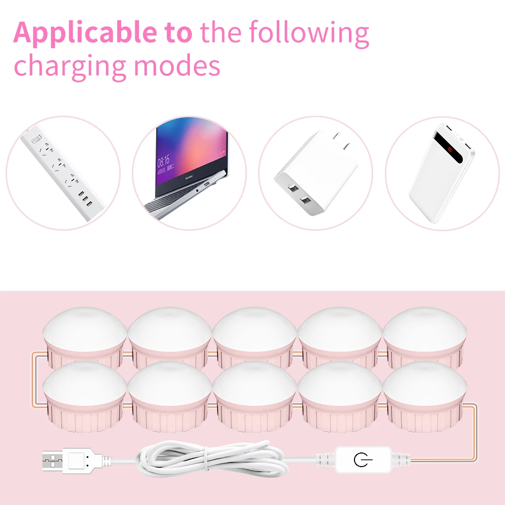 Зеркало для макияжа CanLing настенный светильник Led 12 В голливудское косметическое