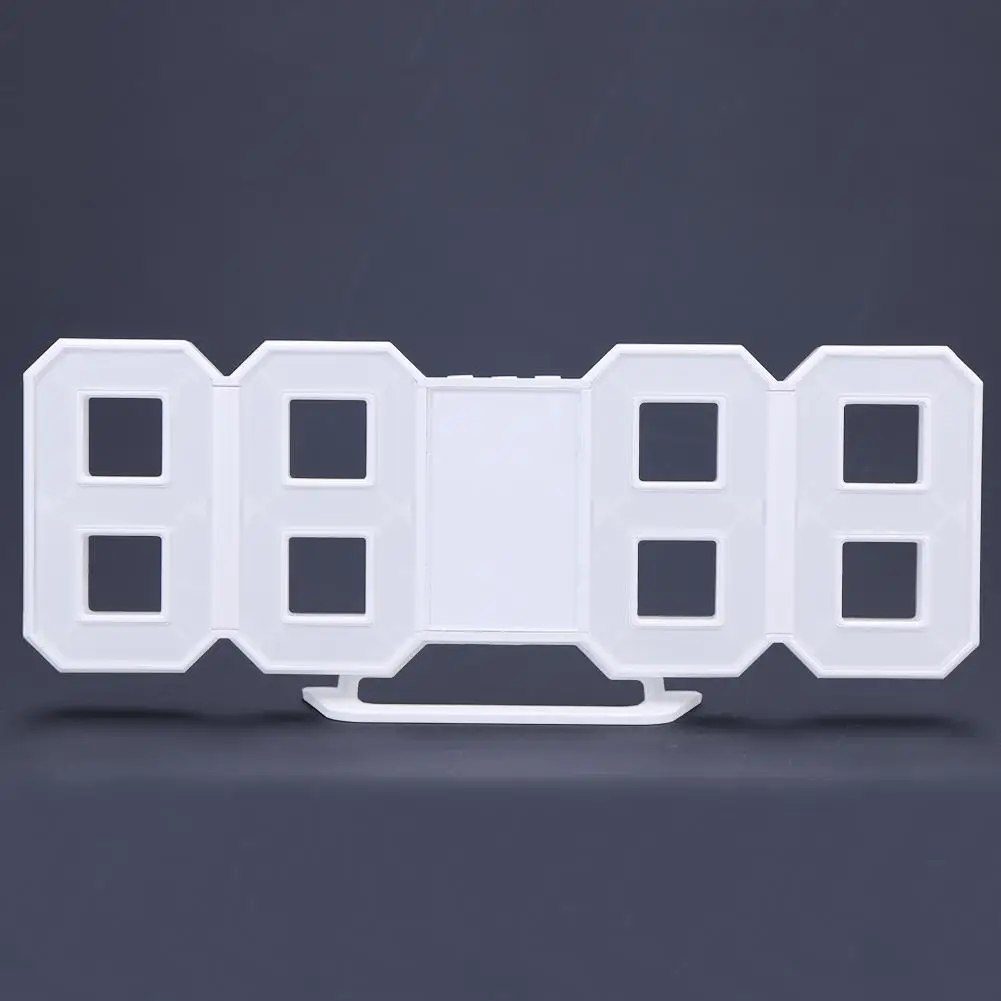 Digital 3D LED Table Clock USB Charging Built In Battery Desk Alarm Nightlight For Decor Snooze | Дом и сад