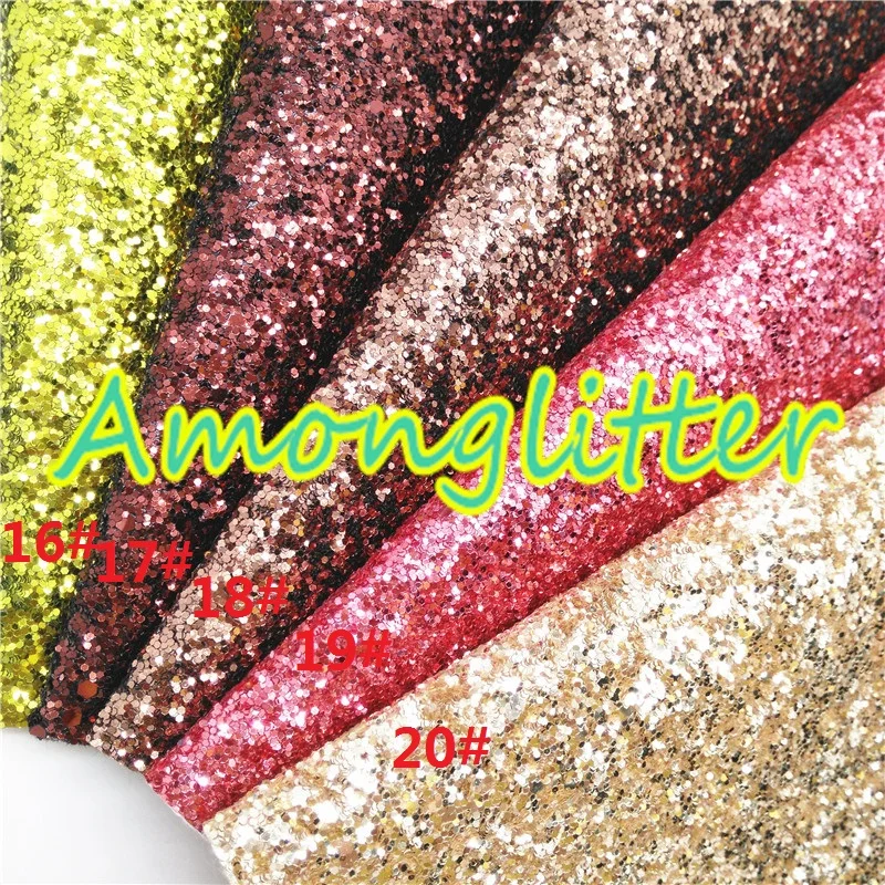 Amonglitter золотые и розовые объемные блестящие кожаные тканевые листы блестящая