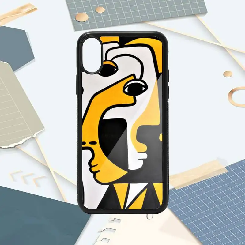 

Picasso abstract Art painting Phone Case PC for iPhone 11 12 pro XS MAX 8 7 6 6S Plus X 5S SE 2020 XR