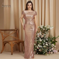 24hours shipping mermaid evening dresses long luxury sequined formal wedding prom party gowns christmas dress robes de soir%c3%a9e