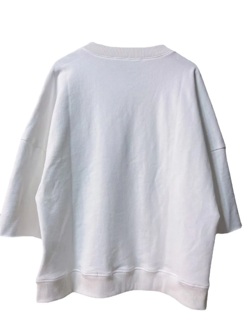 

Women Hoodie Spring 2021 New Love Print Pocket Loose Seven Sleeve Sweatshirt