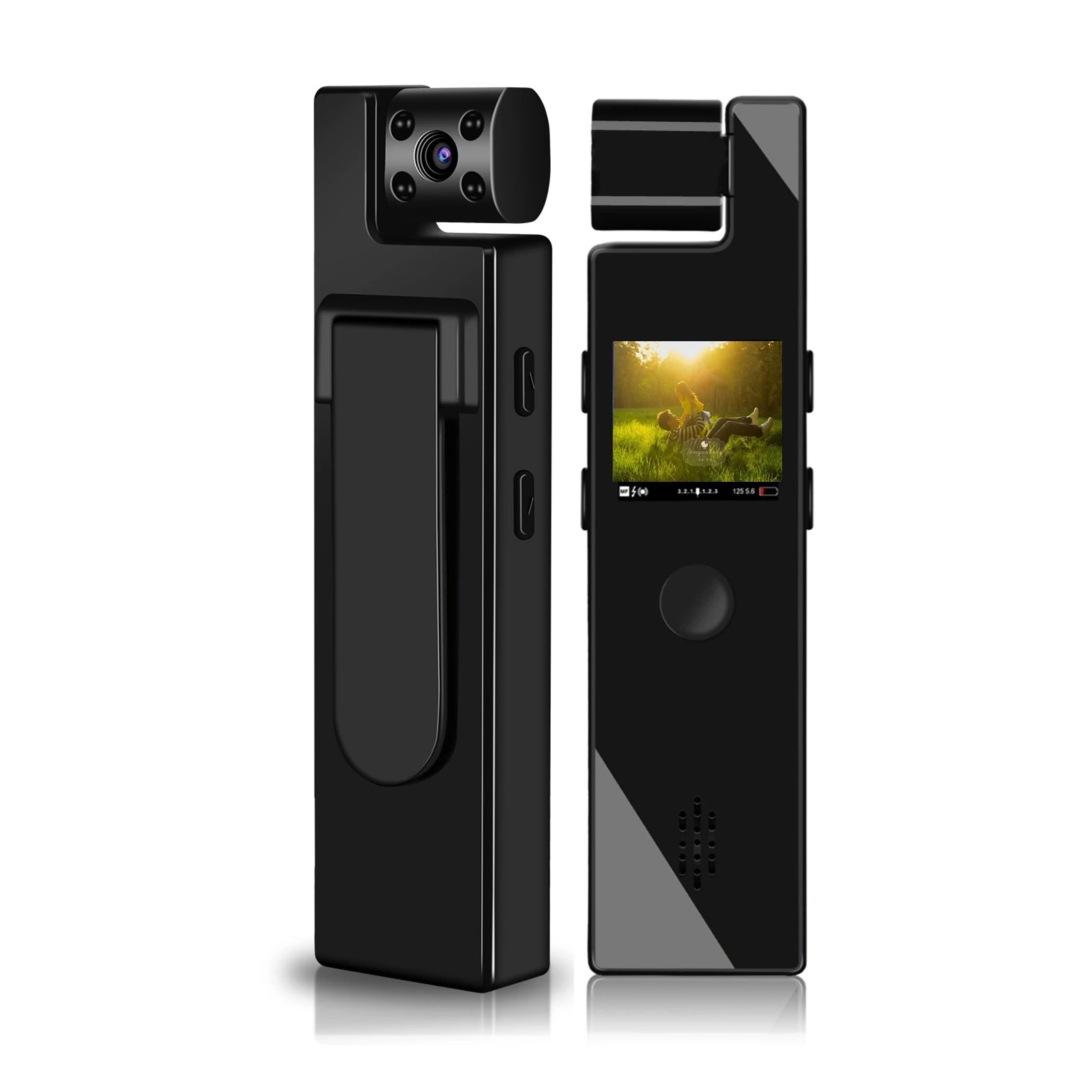 Цифровая мини камера для тела с HD экраном и функцией ночного видения|Компактные