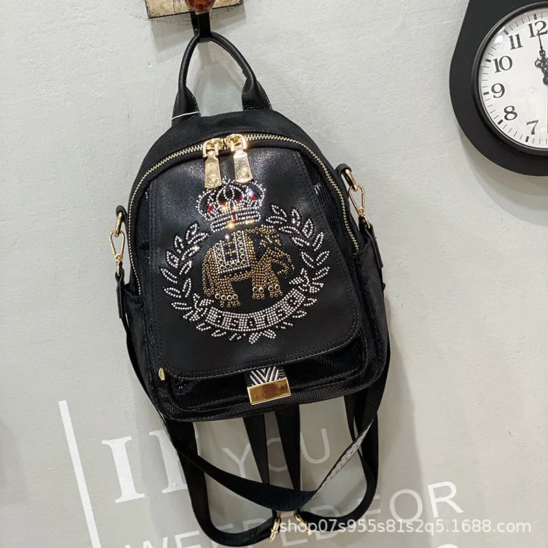 

Pouch Female Drills Very Leisure Package Soft Leather Han Edition Soft Leather Laptop Aslant Backpack Backpack Backpack Fashion