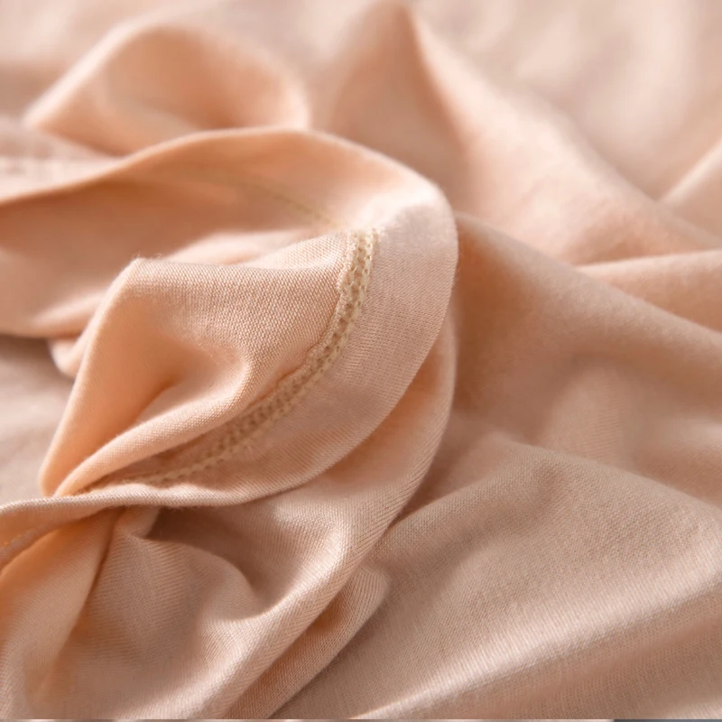 Базовая Нижняя юбка из модала Женская средней длины Кружевная короткая без