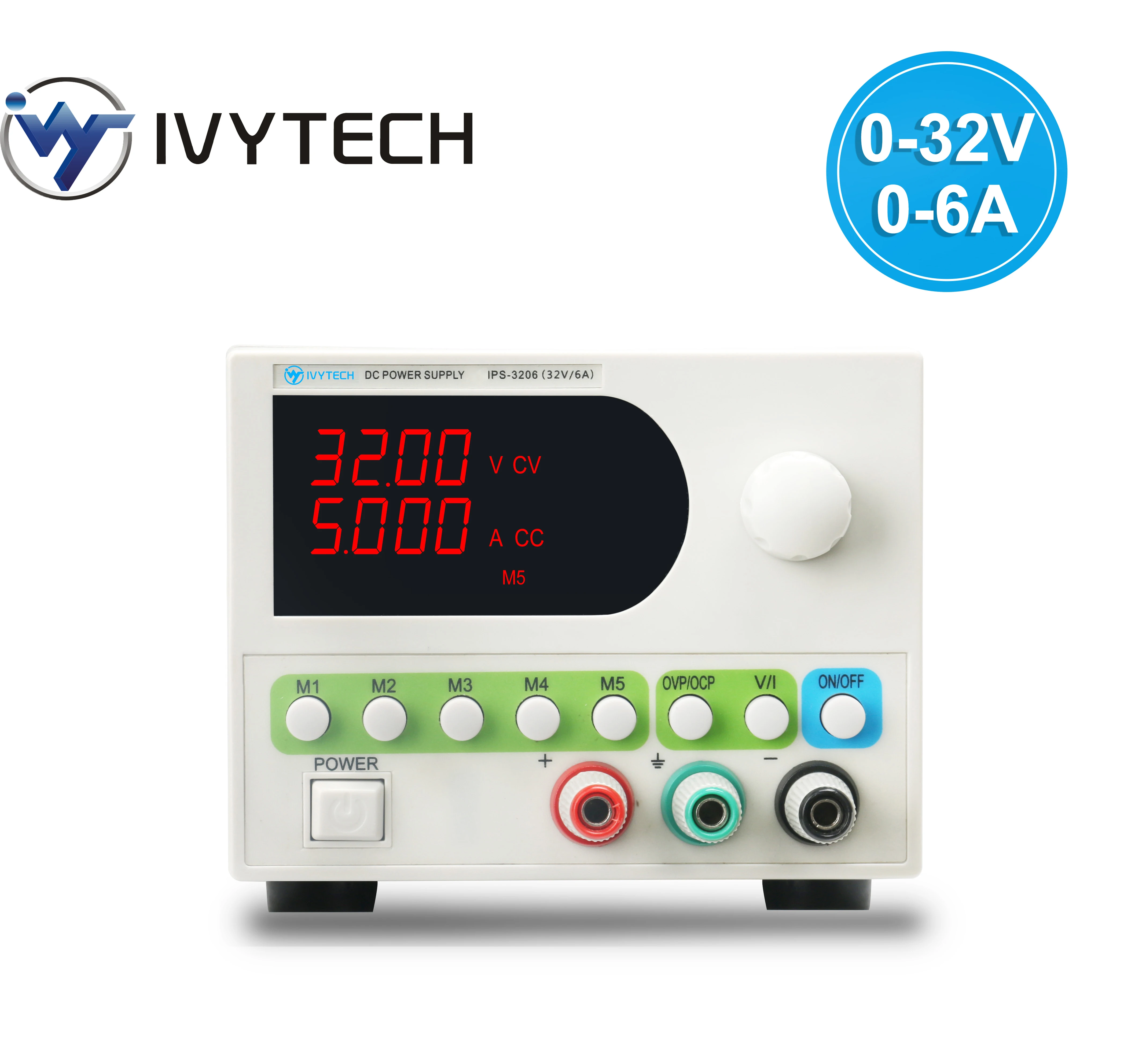 

30V 5A DC Power Supply Adjustable High Precision 4 Digit Display Mini Laboratory Power Supply Voltage Regulator IPS3206