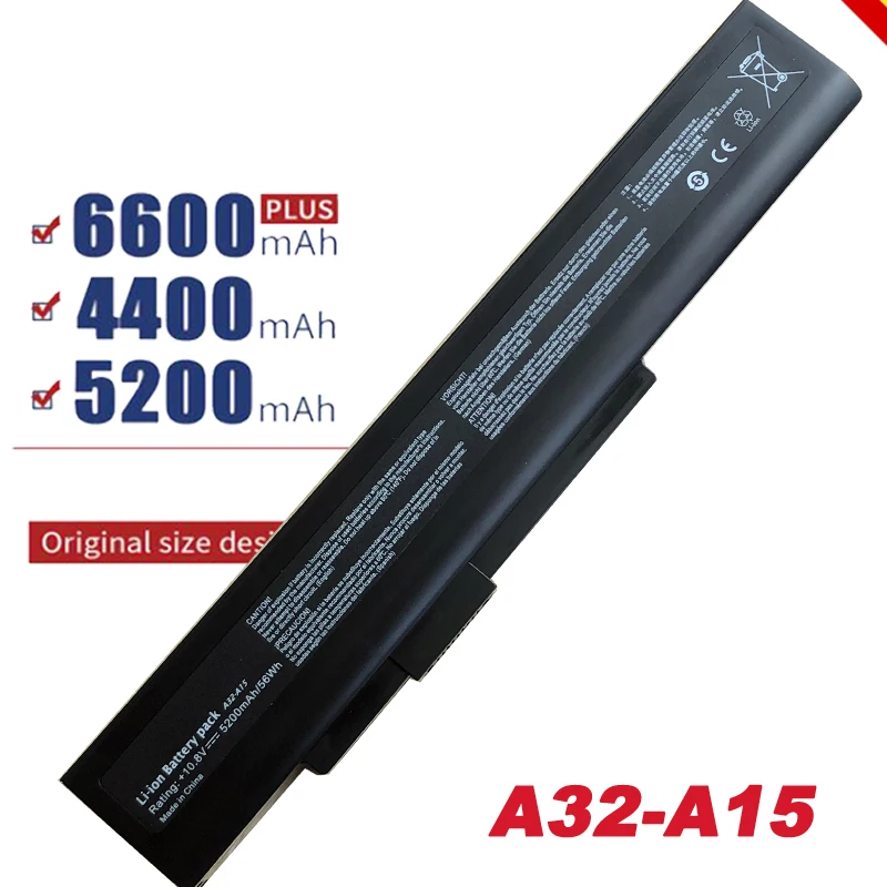 A32-A15 Аккумулятор для ноутбука msi ДЛЯ MEDION Akoya E6201 E6221 E6222 E6227 E6228 E6234 E7201 E7219 E7220 E7221 E7222