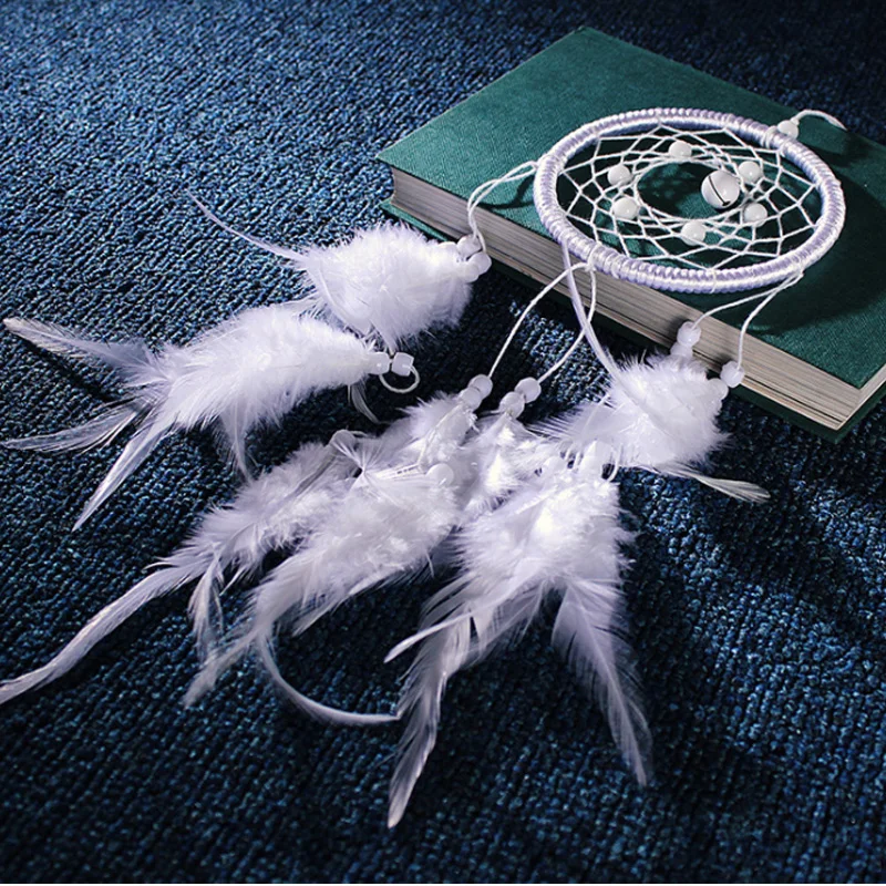 Ручной работы перо колокольчики Ловец снов автомобиль кулон украшения для