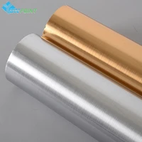 thicken brushed metal wallpaper self adhesive home appliance fridge decorative film old furniture waterproof renovation stickers