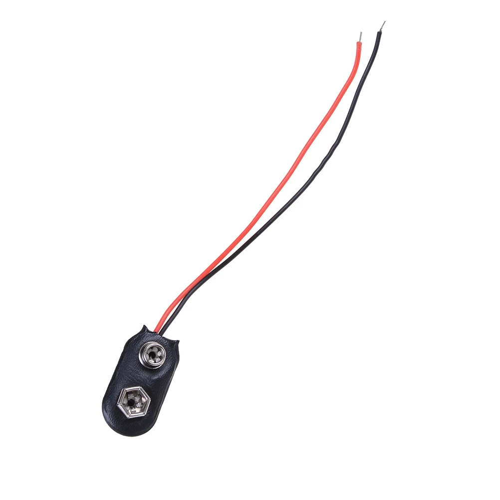 New 10Pcs I Type 9V Battery Snap Holder Clip Connector Hard Shell 10CM Cable Lead Wholesale | Обустройство дома