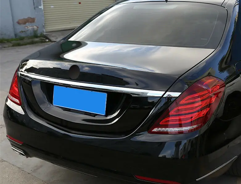 

2pcs Chrome Rear Trunk molding trim strip For Benz S Class W222 Sedan 2014-UP