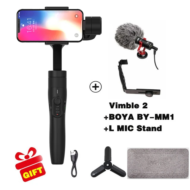 I Feiyutech Vimble 2/Vlog Карманный смартфон ручной выдвижной Gimbal для телефона Adroid сотовый телефон PK DJI Osmo 2 Zhiyun Smooth 4 - Цвет: I