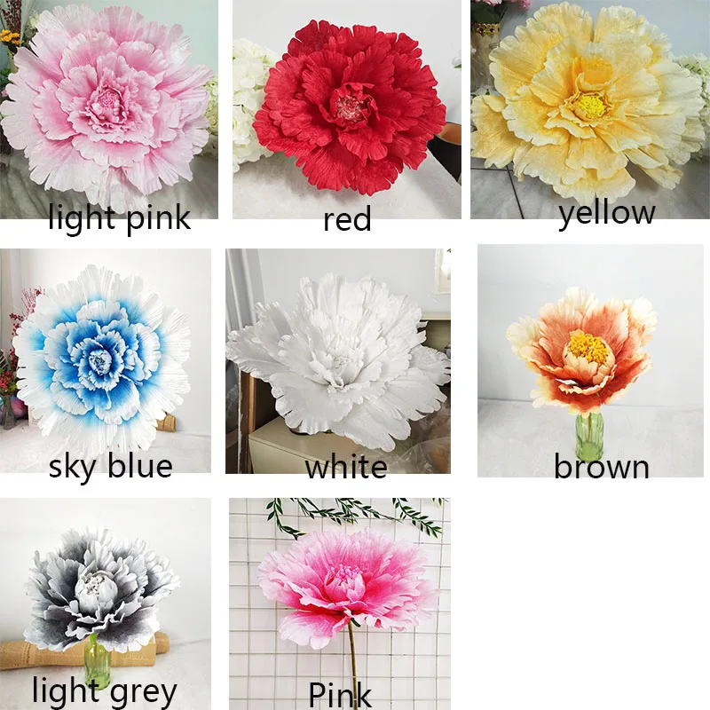 80 см искусственные большие цветы пиона головка Свадебный декор Арка фон для дома