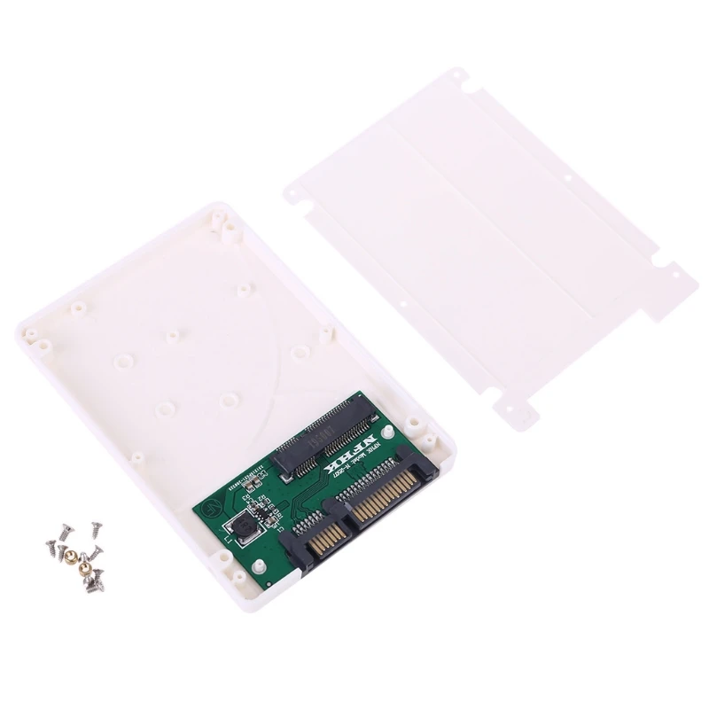 7 мм mSATA SSD до 2 5 дюймов SATA адаптер Корпус конвертер пластиковая коробка для