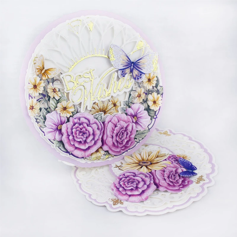 

Floral Butterfly Pattern Decoration Metal Cutting Die Scrapbooking DIY Decoration Craft Embossing Stenci