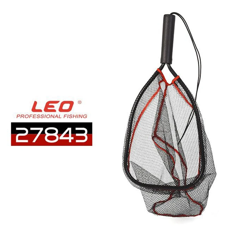 LEO рыболовная сеть для ловли нахлыстом алюминиевый сплав нейлоновая сетка