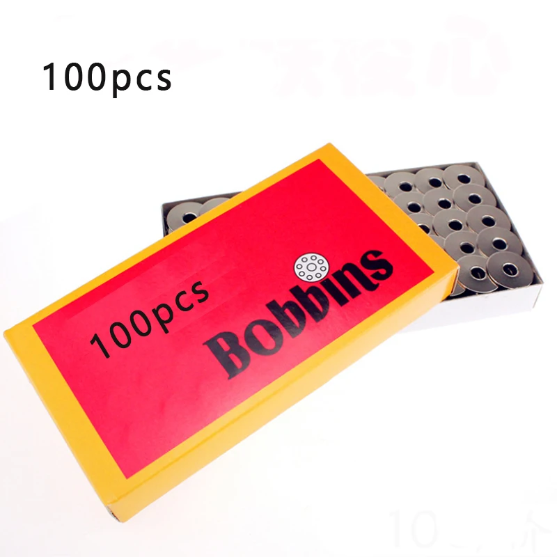 

100 шт./лот 21 мм алюминиевые катушки плоская катушка для швейной машины металлические катушки карфуз для промышленных швейных машин инструме...