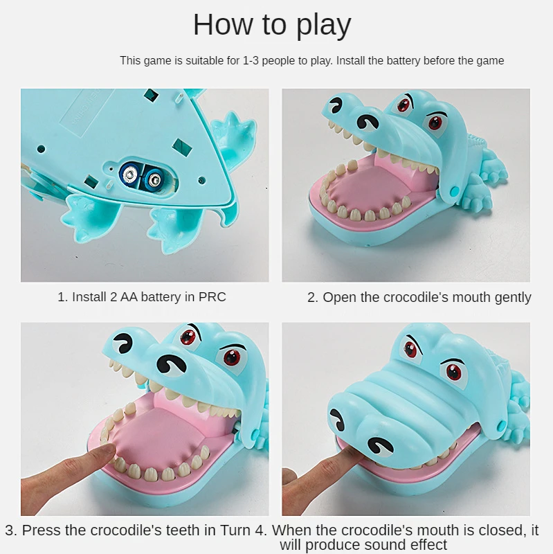 Fun biting toys children's funny large crocodile fingers spoofing | Игрушки и хобби
