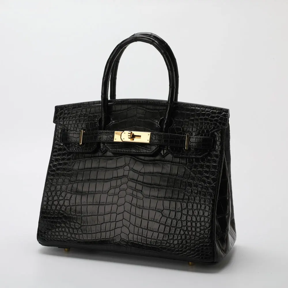 

Leather bag Fashion For women new Design crocodile luxury platinum women's handbag manufacturer free shipping style designer