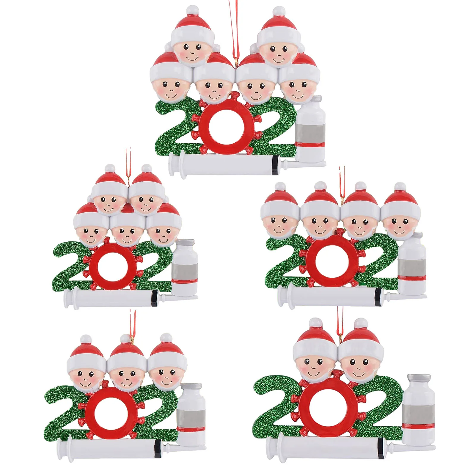 

2021 искусственное Рождественское дерево, подвесное украшение из смолы с названием «сделай сам», 2021 новый год, украшения для домашней вечерин...