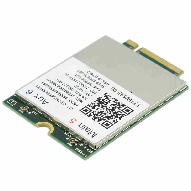 Lt4120 X5 LTE T77W595 796928-001 4G WWAN M.2 150 Мбит/с модем для HP Elite X2 840 850 G3 640 650 645 G2 серебристый |