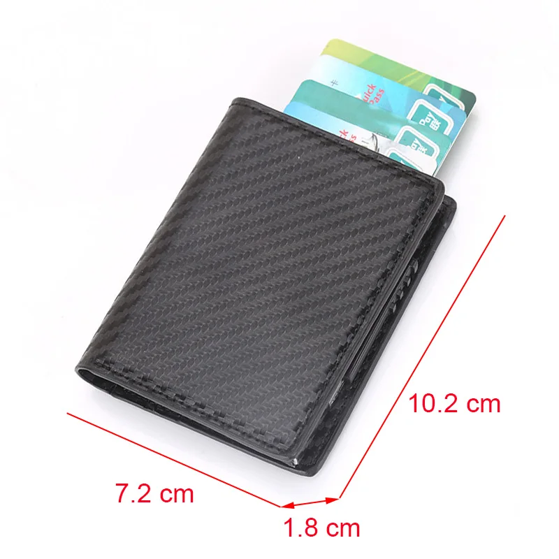 DIENQI высококачественные мужские кошельки Rfid, маленький тонкий кожаный бумажник в три сложения, мужской кошелек для денег, валлет, черный кошелек для монет, Прямая поставка