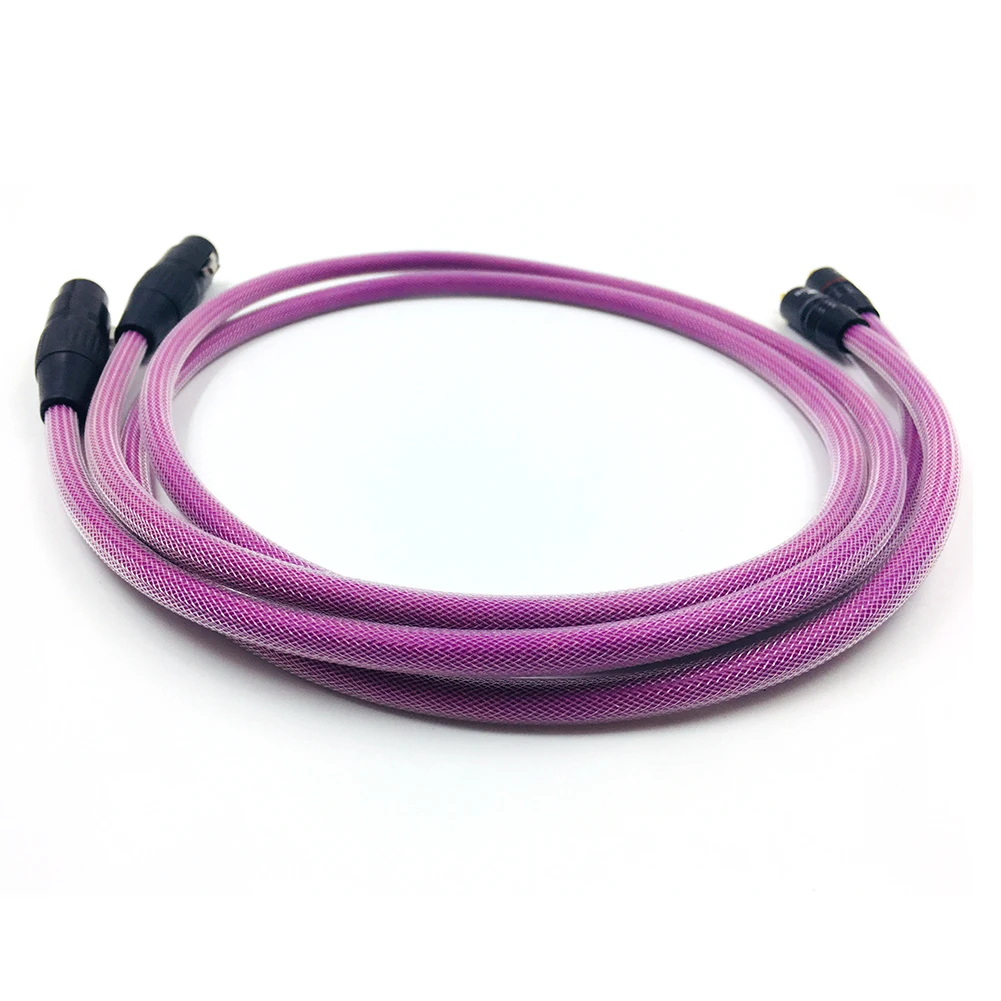 Colleimage 1 пара Hifi XLR кабель чистый OCC аудио папа мама с разъем|Кабели VGA| |