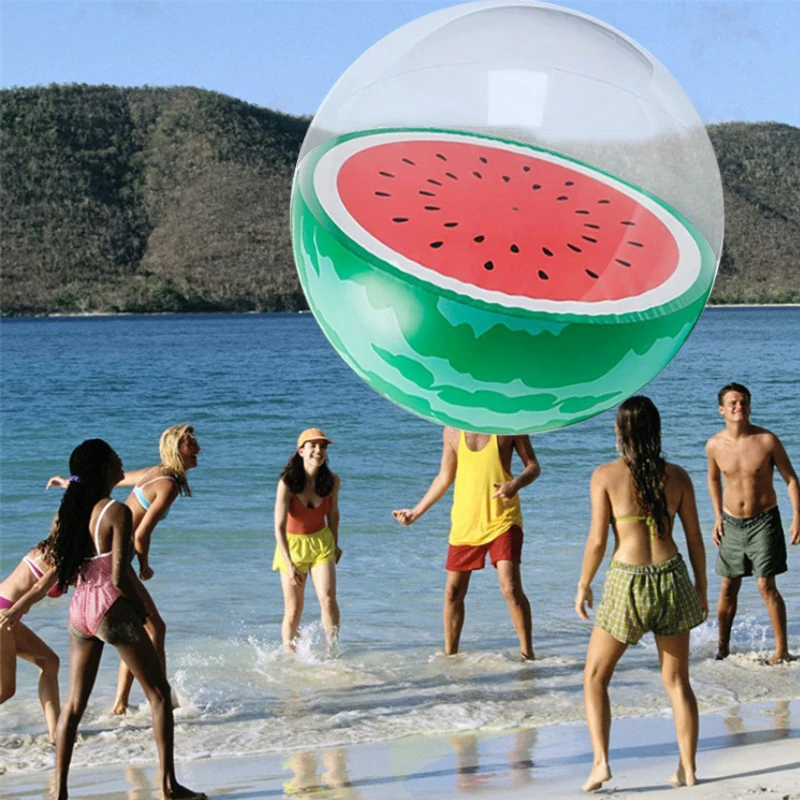 

Outdoor Toys Inflatable Beach ball PVC Water Balloons Fruit 3D Balls Summer Outdoor Game Swimming Toys bubble ball