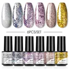 SOPOLISH набор гель-лаков для ногтей 2468 шт., набор для ногтей, удаляемый замачиванием гель, полуперманентное базовое верхнее покрытие, лаки для маникюра и дизайна ногтей