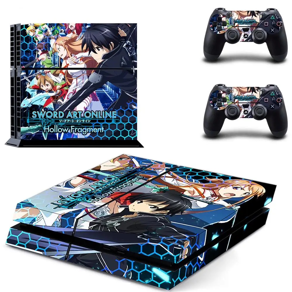 PS 4 наклейка s Sword Art онлайн PS4 Play station наклейки на кожу Pegatinas для консоли playstation и 2