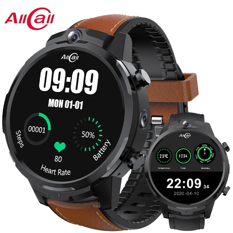 

Смарт-часы ALLCALL AWatch GT2, 3 + 32 ГБ, 4G, Android 7,1, 1080 МП, GPS, Wi-Fi