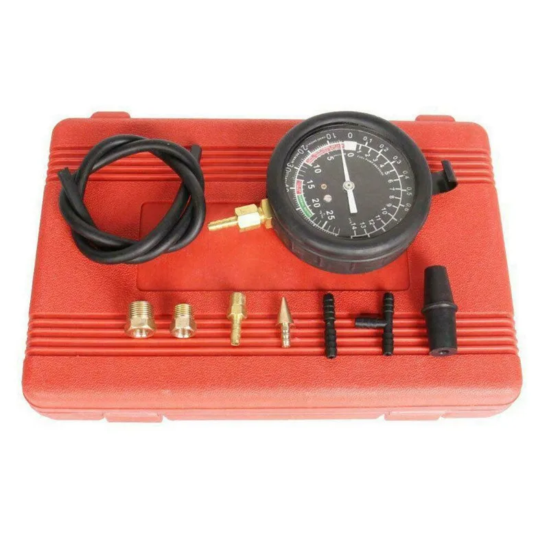 

Vacum Tester Autos Engine Car buretor Valve Leak Fuel Pump Pressure Vacuum Tester Gauge Kit