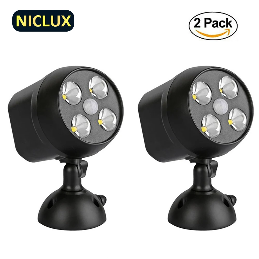 

NICLUX LED Outdoor Lighting Garden Outdoor Light Street Lamp Waterproof Battery Driveway Operated Outdoor Wall Lamp Wall Light