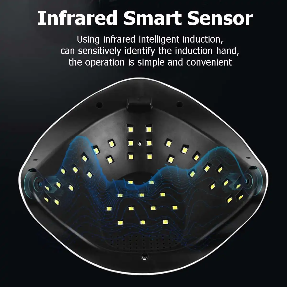 Сушилка для ногтей Светодиодный УФ-лампа 168W всех гели 42 светодиодный s УФ-лампы