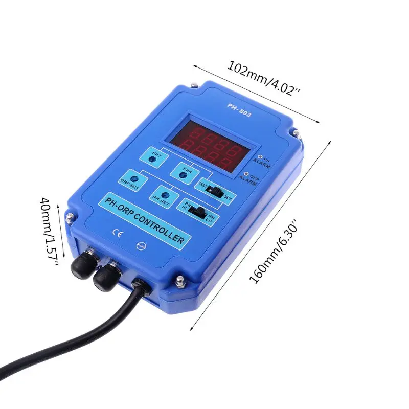 

Digital pH ORP Redox 2 in 1 Controller Monitor w/ Output Power Relay Control Electrode Probe BNC for Aquarium Hydroponics Plants