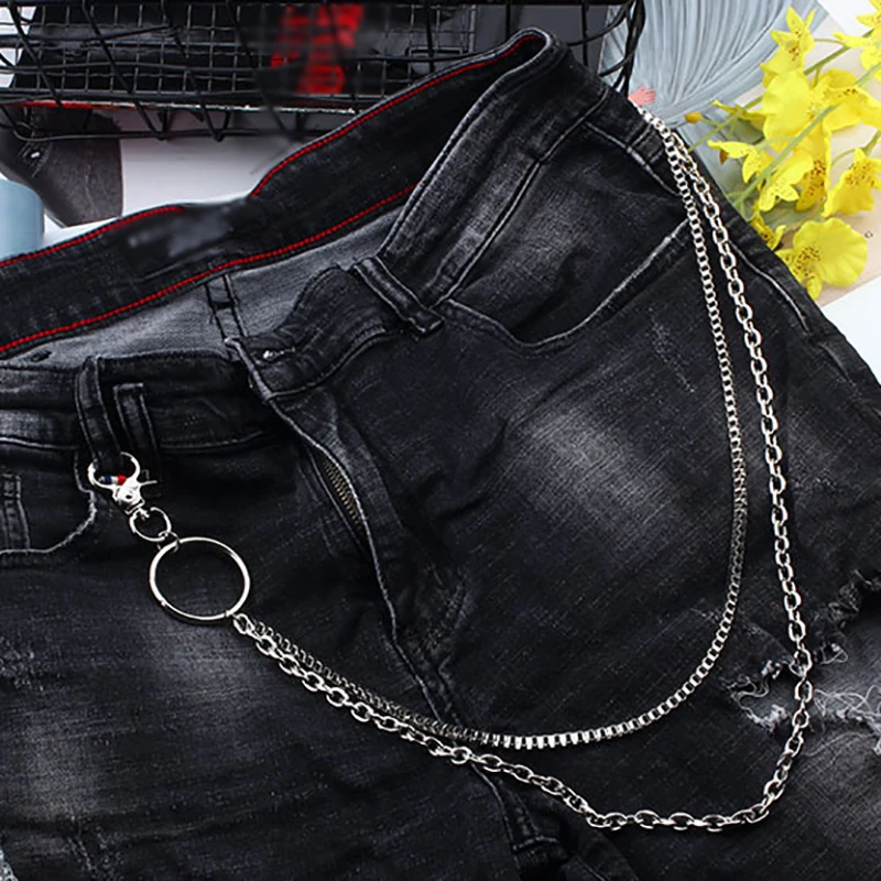 2020 длинный металлический кошелек цепочка на пояс брюки в стиле панк