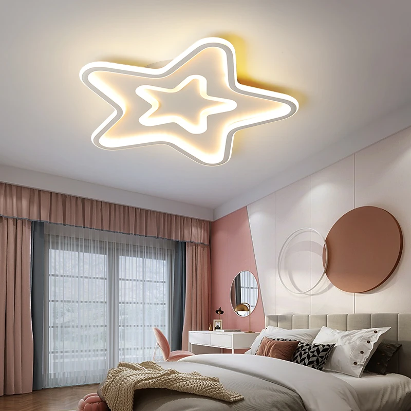 

Modern living room bedroom children led stars ceiling lamp boy girl room light 90-260V LED ceiling lamp