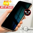 Закаленное стекло Anti Spy Peep на Xiaomi Redmi Note 9 7 8 Pro 9S 8T 10X K30 K20 Poco F2 Pro Mi 10 9 Lite Privacy Screen Protector